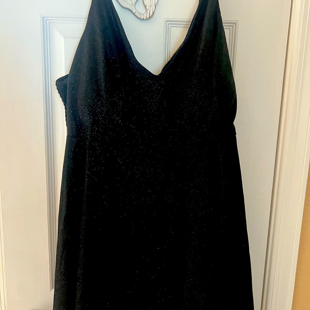 Black sparkly party dress